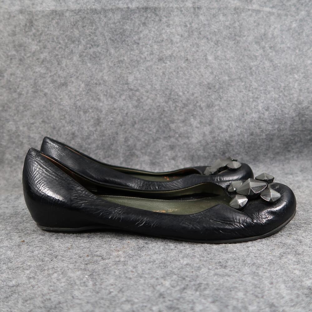 Sesto Meucci Shoes Womens 9 Ballet Flats Fashion Slip On Leather Embellished
